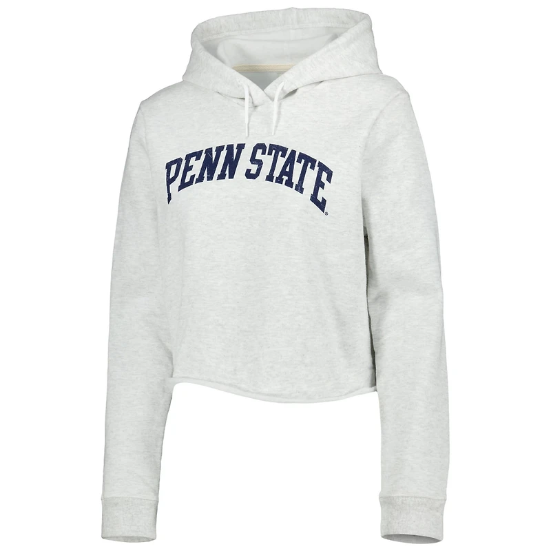 League Collegiate Wear Penn State Nittany Lions 2-Hit 1636 Cropped Pullover Hoodie
