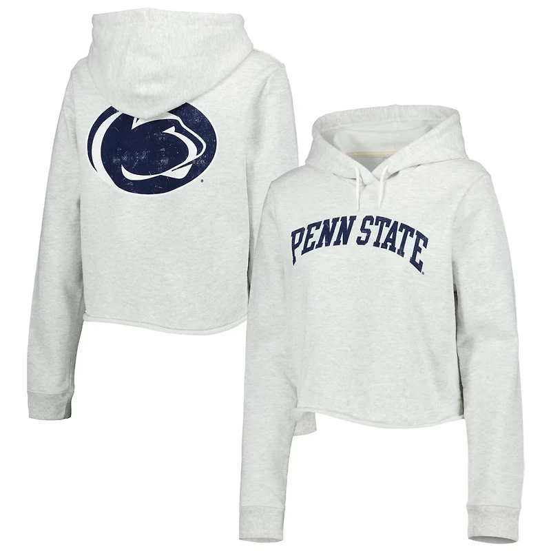 League Collegiate Wear Penn State Nittany Lions 2-Hit 1636 Cropped Pullover Hoodie