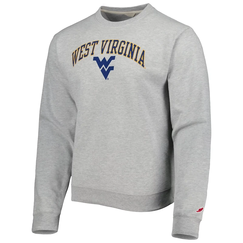 League Collegiate Wear West Virginia Mountaineers 1965 Arch Essential Lightweight Pullover Sweatshirt