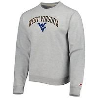 League Collegiate Wear West Virginia Mountaineers 1965 Arch Essential Lightweight Pullover Sweatshirt