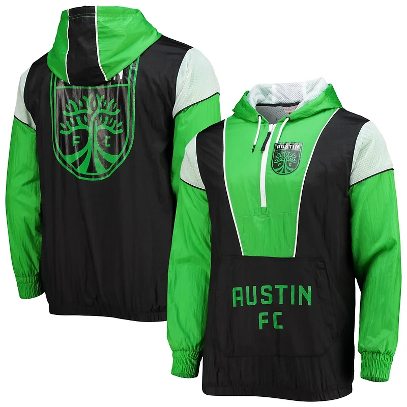 Mitchell  Ness Austin FC Highlight Reel Half-Zip Hoodie Windbreaker Jacket
