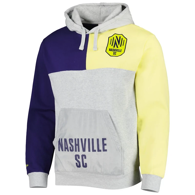 Mitchell Ness Gray Nashville SC Tie Breaker Pullover Hoodie