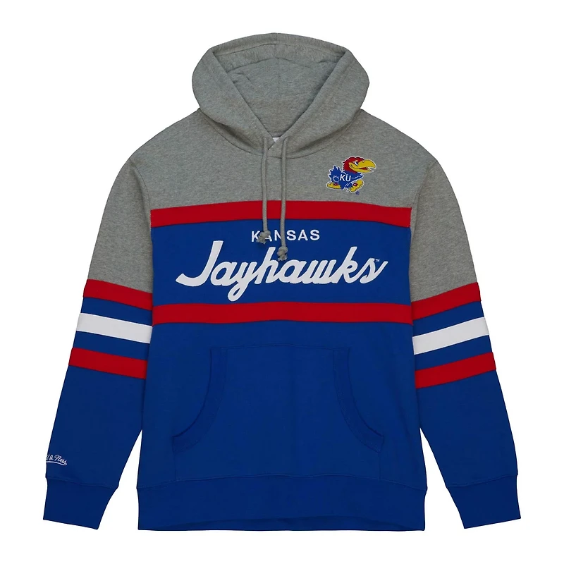 Mitchell  Ness Kansas Jayhawks Head Coach Pullover Hoodie