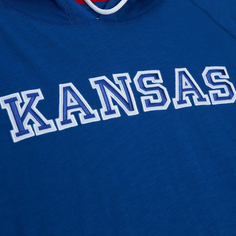 Mitchell Ness Kansas Jayhawks Legendary Raglan Pullover Hoodie