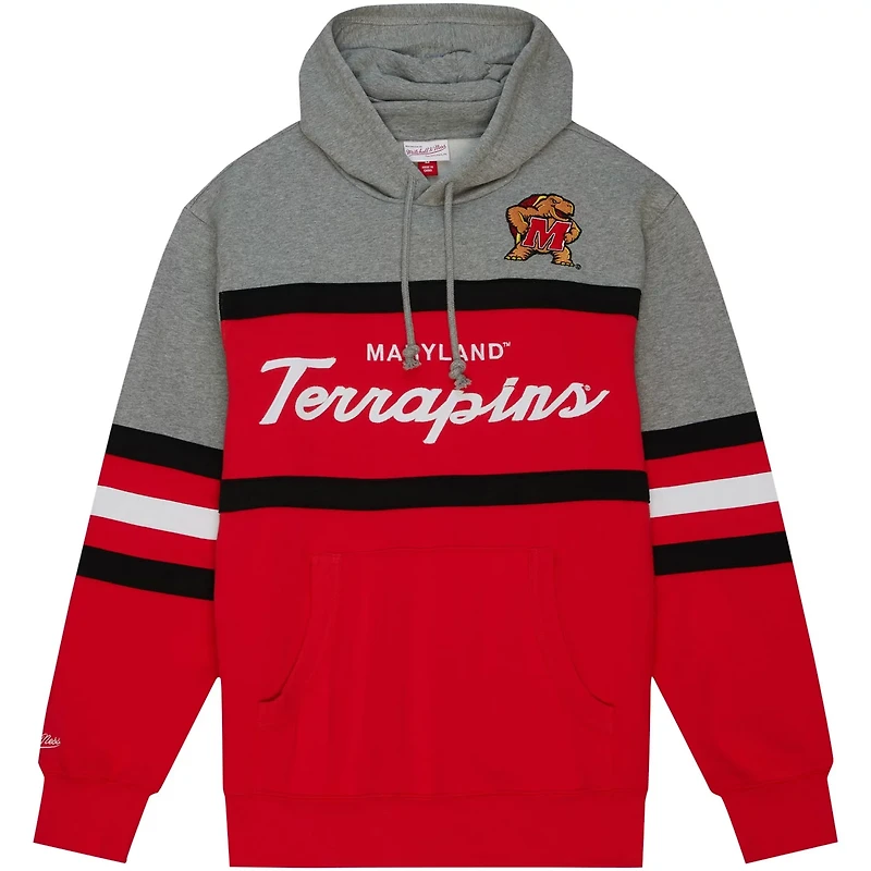 Mitchell  Ness Maryland Terrapins Head Coach Pullover Hoodie