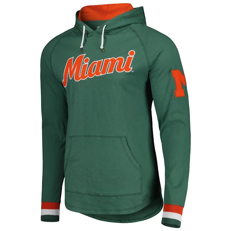 Mitchell  Ness Miami Hurricanes Legendary Raglan Pullover Hoodie