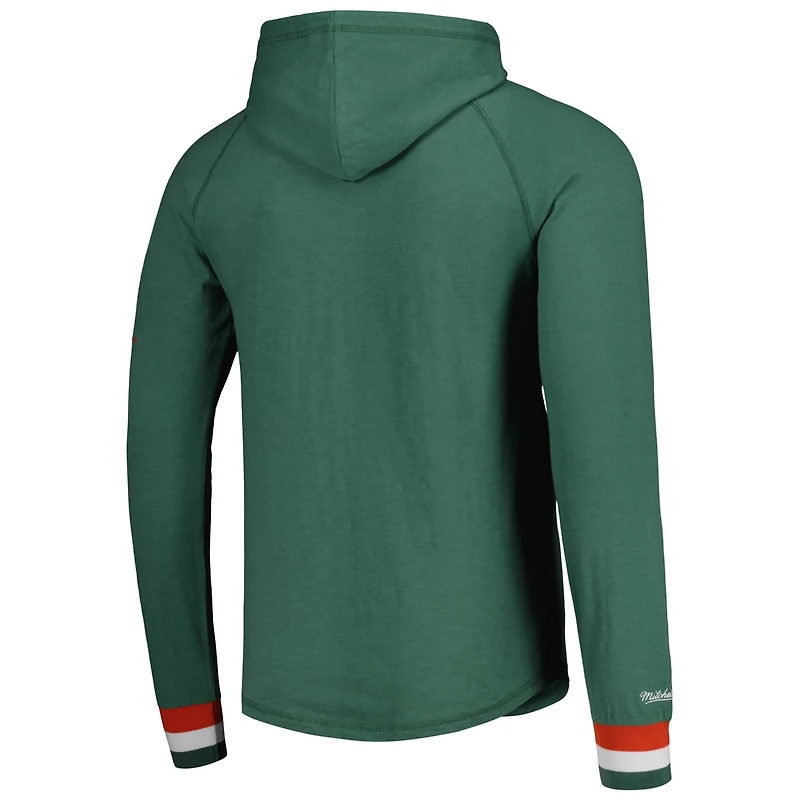 Mitchell  Ness Miami Hurricanes Legendary Raglan Pullover Hoodie