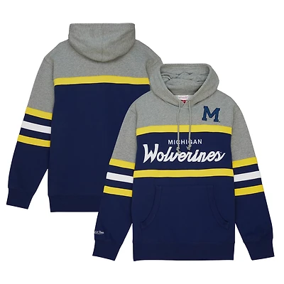 Mitchell  Ness Michigan Wolverines Head Coach Pullover Hoodie