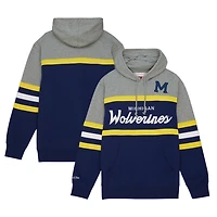 Mitchell  Ness Michigan Wolverines Head Coach Pullover Hoodie