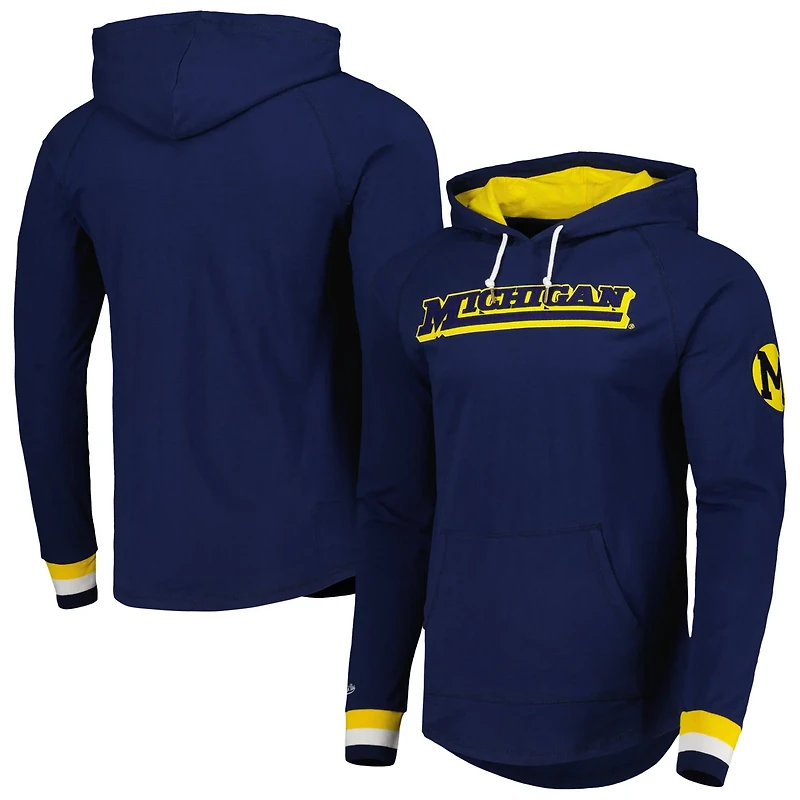 Mitchell  Ness Michigan Wolverines Legendary Raglan Pullover Hoodie