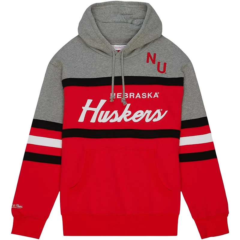 Mitchell Ness Nebraska Huskers Head Coach Pullover Hoodie