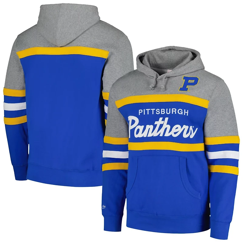 Mitchell  Ness Pitt Panthers Head Coach Pullover Hoodie