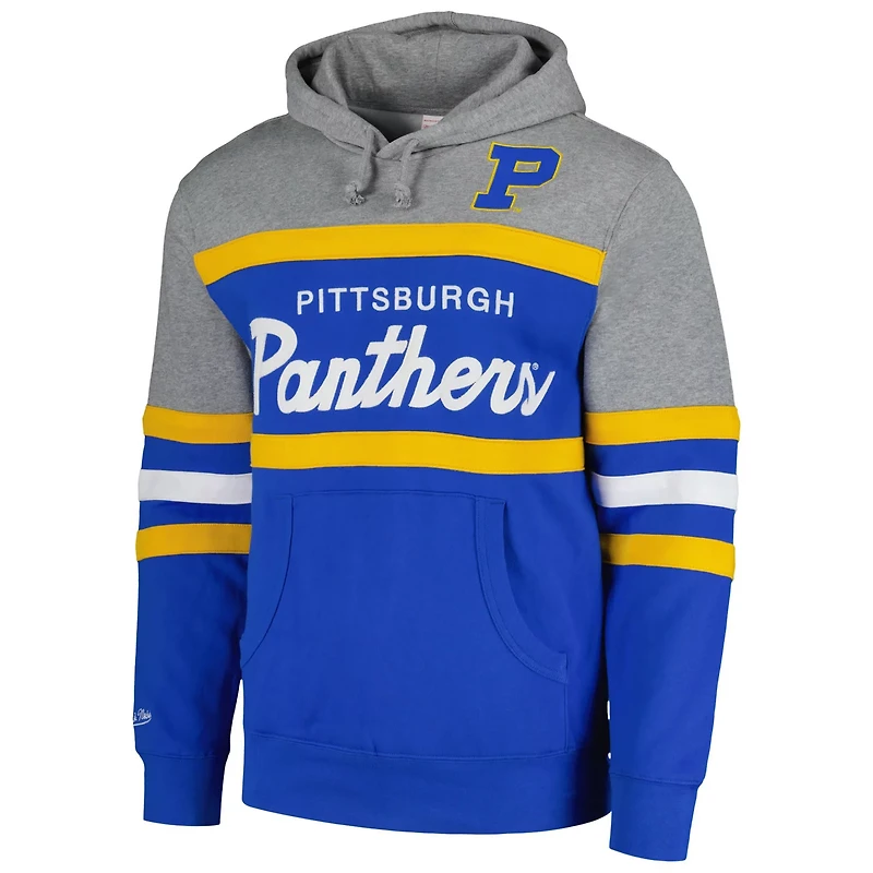 Mitchell  Ness Pitt Panthers Head Coach Pullover Hoodie