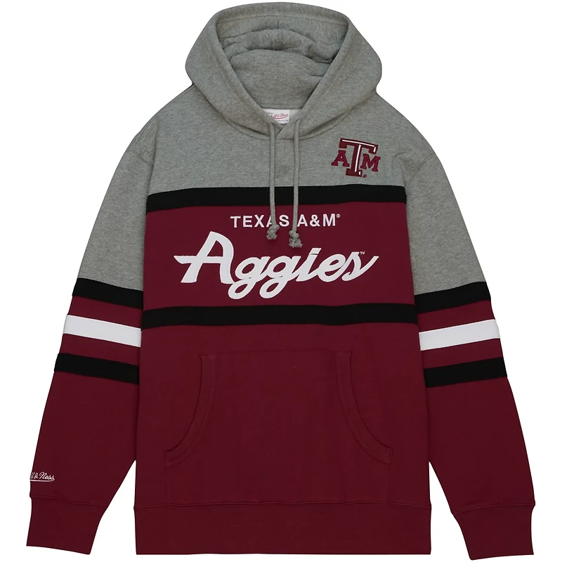 Mitchell  Ness Texas AM Aggies Head Coach Pullover Hoodie