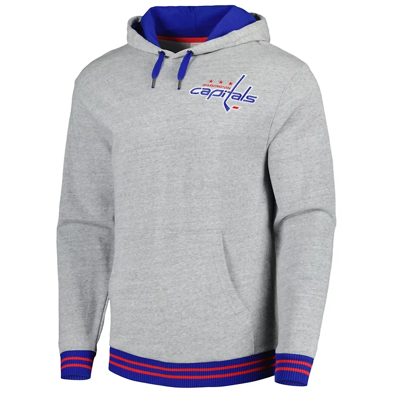Mitchell Ness Washington Capitals Classic French Terry Pullover Hoodie