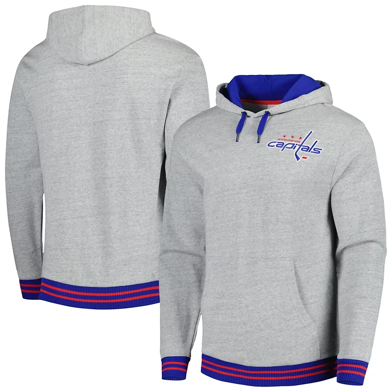 Mitchell Ness Washington Capitals Classic French Terry Pullover Hoodie