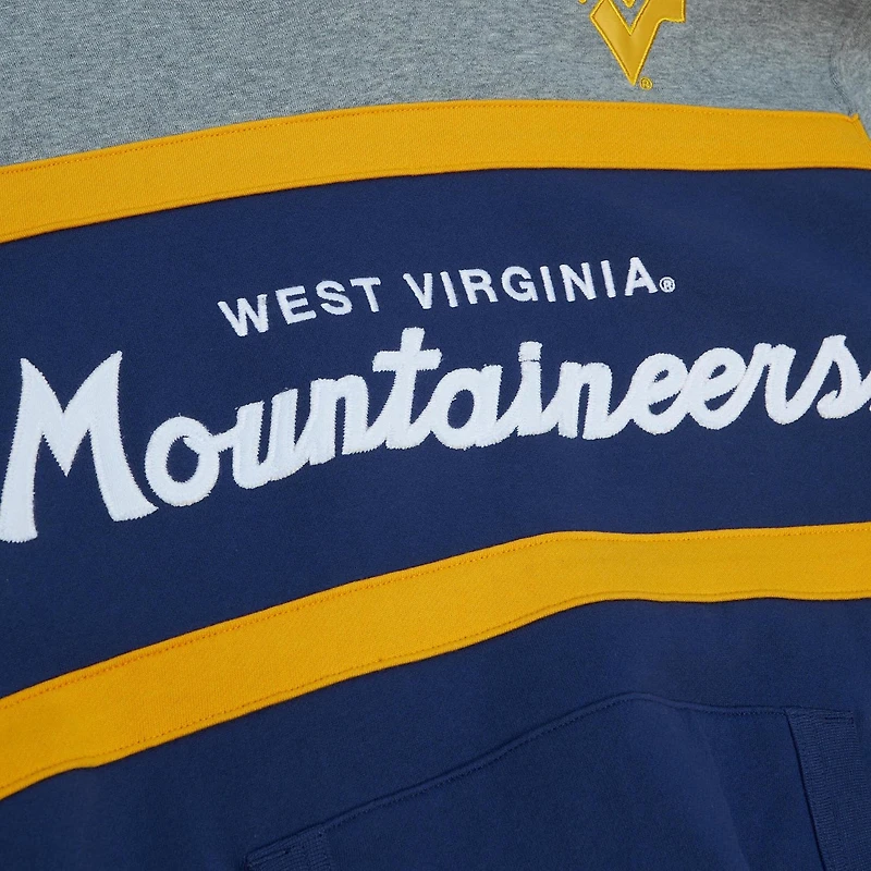Mitchell  Ness West Virginia Mountaineers Head Coach Pullover Hoodie