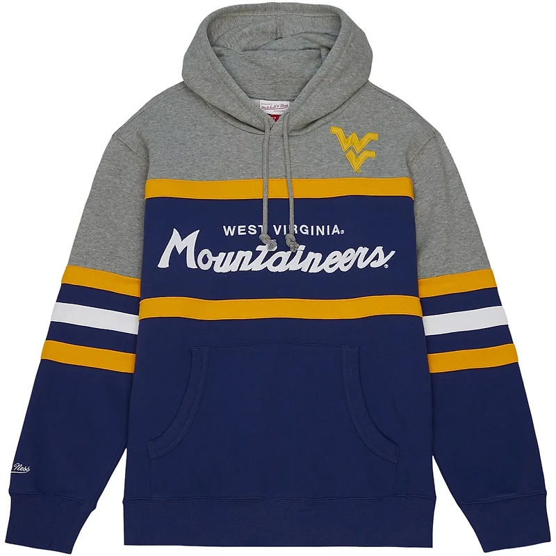Mitchell  Ness West Virginia Mountaineers Head Coach Pullover Hoodie