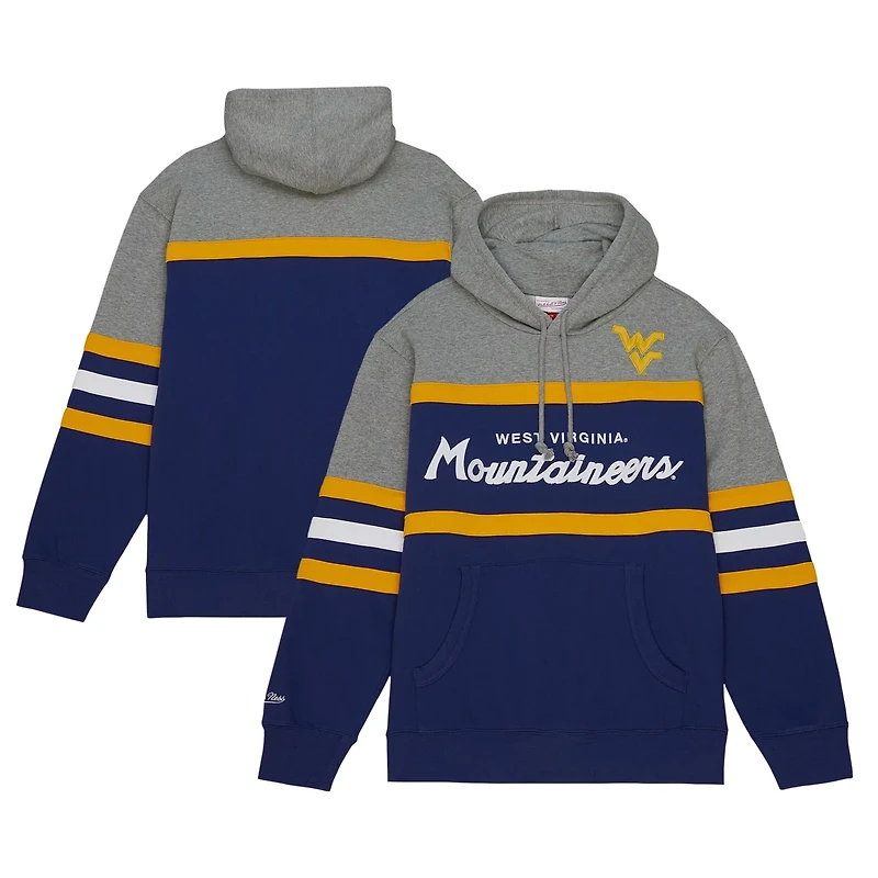 Mitchell  Ness West Virginia Mountaineers Head Coach Pullover Hoodie