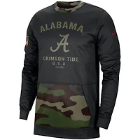 Nike /Camo Alabama Crimson Tide Military Appreciation Performance Pullover Sweatshirt