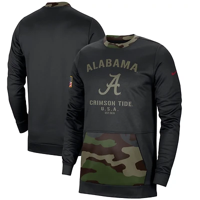 Nike /Camo Alabama Crimson Tide Military Appreciation Performance Pullover Sweatshirt