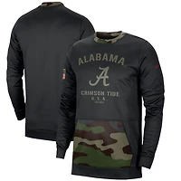 Nike /Camo Alabama Crimson Tide Military Appreciation Performance Pullover Sweatshirt