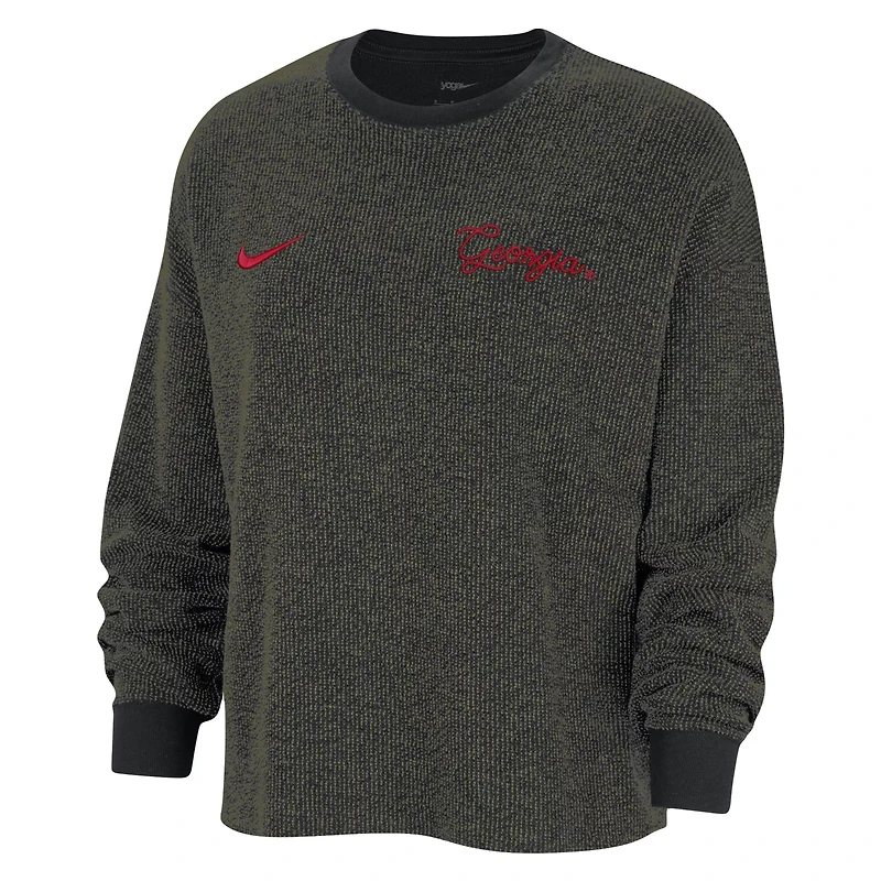Nike Georgia Bulldogs Yoga Script Pullover Sweatshirt