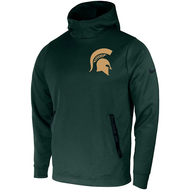 Nike Michigan State Spartans 2-Hit Performance Pullover Hoodie