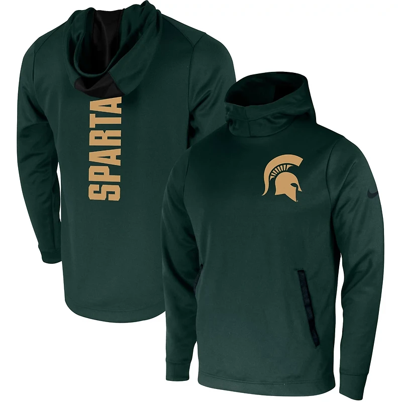 Nike Michigan State Spartans 2-Hit Performance Pullover Hoodie