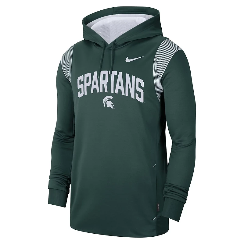 Nike Michigan State Spartans 2022 Game Day Sideline Performance Pullover Hoodie