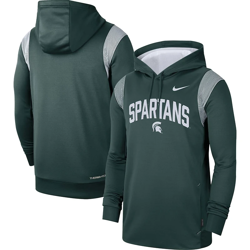 Nike Michigan State Spartans 2022 Game Day Sideline Performance Pullover Hoodie