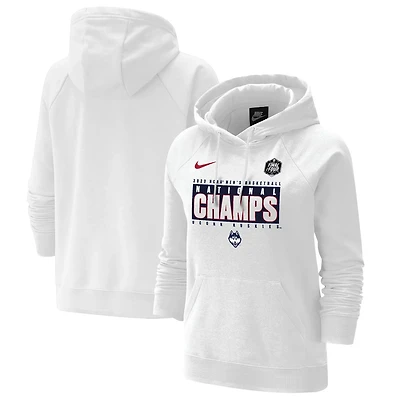 Nike UConn Huskies 2023 NCAA Mens Basketball National Champions Pebble Tri-Blend Pullover Hoodie