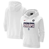 Nike UConn Huskies 2023 NCAA Mens Basketball National Champions Pebble Tri-Blend Pullover Hoodie