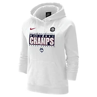 Nike UConn Huskies 2023 NCAA Mens Basketball National Champions Pebble Tri-Blend Pullover Hoodie
