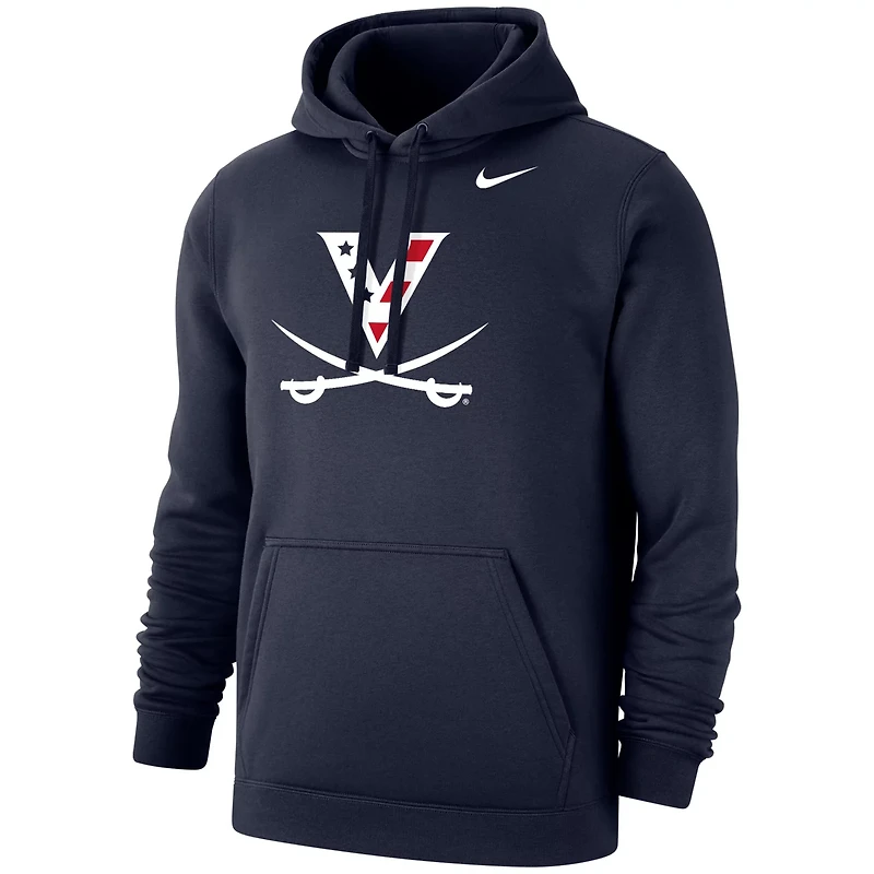 Nike Virginia Cavaliers Red White Hoo Club Fleece Pullover Hoodie