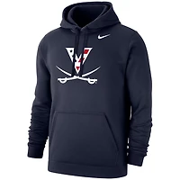 Nike Virginia Cavaliers Red White  Hoo Club Fleece Pullover Hoodie