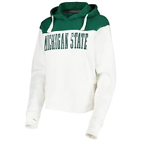 Pressbox /Green Michigan State Spartans Chicago 2-Hit Yoke Pullover Hoodie