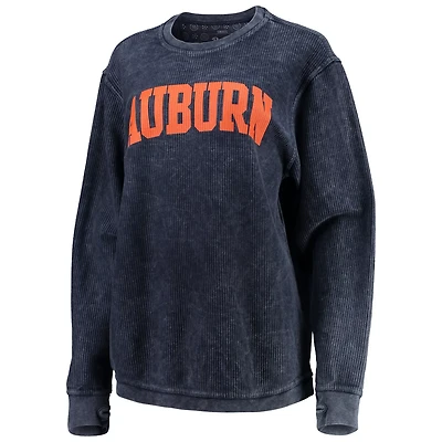 Pressbox Auburn Tigers Comfy Cord Vintage Wash Basic Arch Pullover Sweatshirt