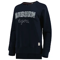 Pressbox Auburn Tigers Steamboat Animal Print Raglan Pullover Sweatshirt