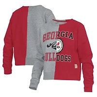 Pressbox Georgia Bulldogs Half and Raglan Pullover Sweatshirt