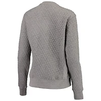 Pressbox Heather Charcoal Alabama Crimson Tide Moose Quilted Pullover Sweatshirt