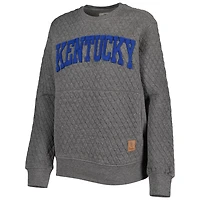 Pressbox Heather Charcoal Kentucky Wildcats Moose Quilted Pullover Sweatshirt