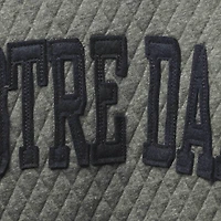 Pressbox Heather Charcoal Notre Dame Fighting Irish Moose Quilted Pullover Sweatshirt