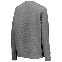 Pressbox Heather Charcoal Texas Tech Raiders Moose Quilted Pullover Sweatshirt