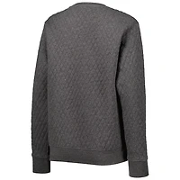 Pressbox Heather Charcoal UCF Knights Moose Quilted Pullover Sweatshirt