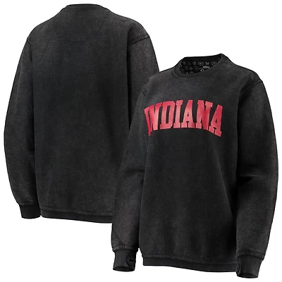 Pressbox Indiana Hoosiers Comfy Cord Vintage Wash Basic Arch Pullover Sweatshirt