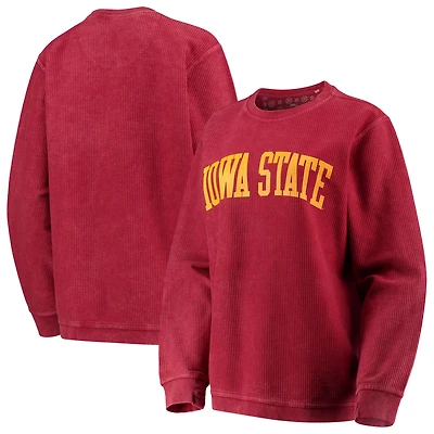 Pressbox Iowa State Cyclones Comfy Cord Vintage Wash Basic Arch Pullover Sweatshirt
