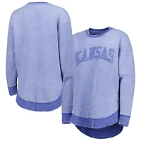 Pressbox Kansas Jayhawks Ponchoville Pullover Sweatshirt