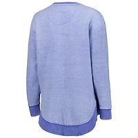 Pressbox Kansas Jayhawks Ponchoville Pullover Sweatshirt