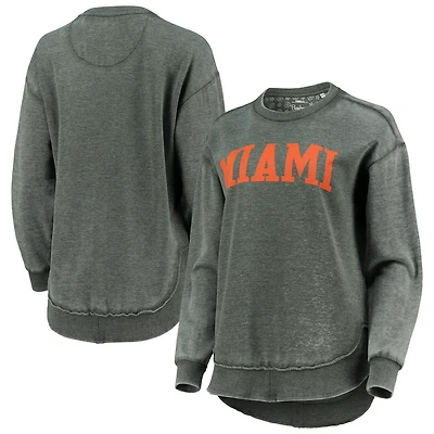 Pressbox Miami Hurricanes Vintage Wash Pullover Sweatshirt
